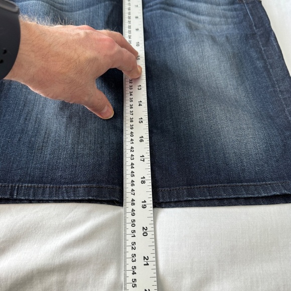 LEVEL 99 Women's 26 Dark Wash Denim Pencil Skirt Stretchy Straight Festival - Picture 9 of 12